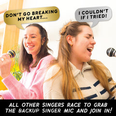 Lucky Egg Grab The Mic Duets group playing, creating lively party moments.