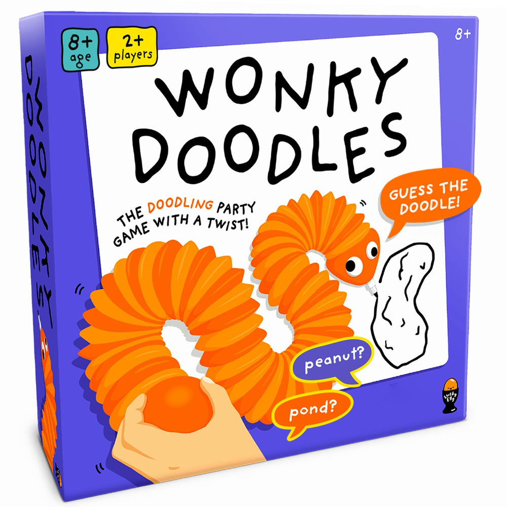 Lucky Egg Wonky Doodler pen wobble video for goofy doodles during family game night
