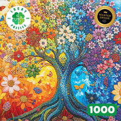 Lucky Puzzles Luminous Tree Life crystal artwork close-up for visual detail