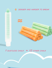 Luckyrain washable chalk is easy to wipe from clothes.