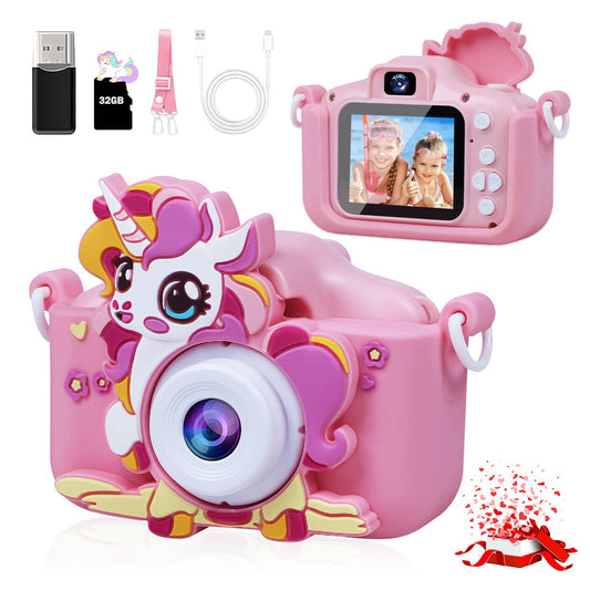 LucLuv Kids Camera with a 2-inch LCD display for easy viewing during adventures.