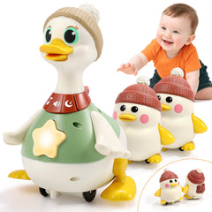 LUDILO musical crawling duck toy front view promotes sensory exploration