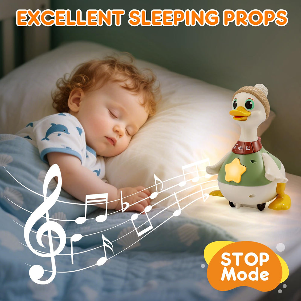 LUDILO duck toy sleep mode with soft lights