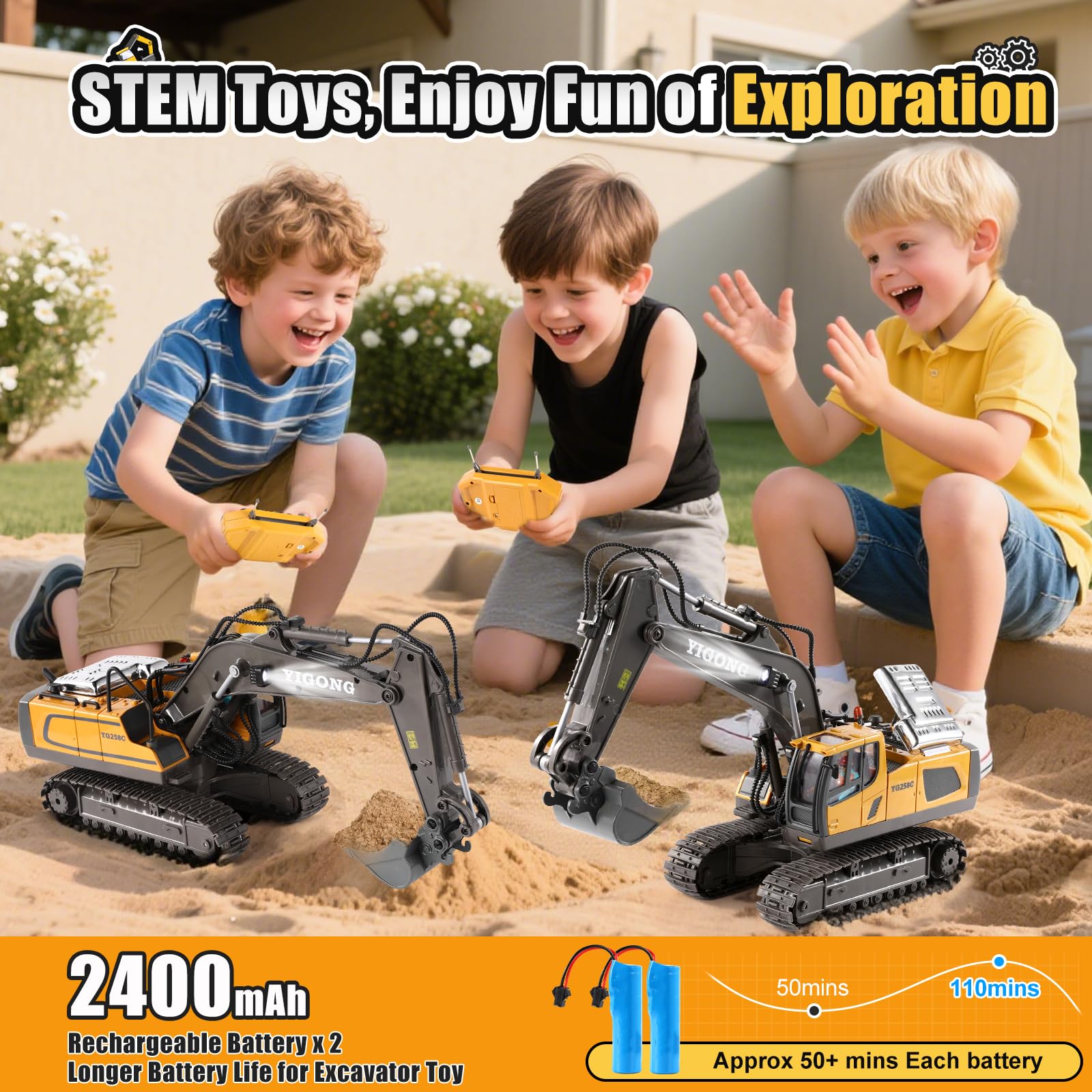 LUDILO 2.4GHz RC car with smooth motion and responsive controls