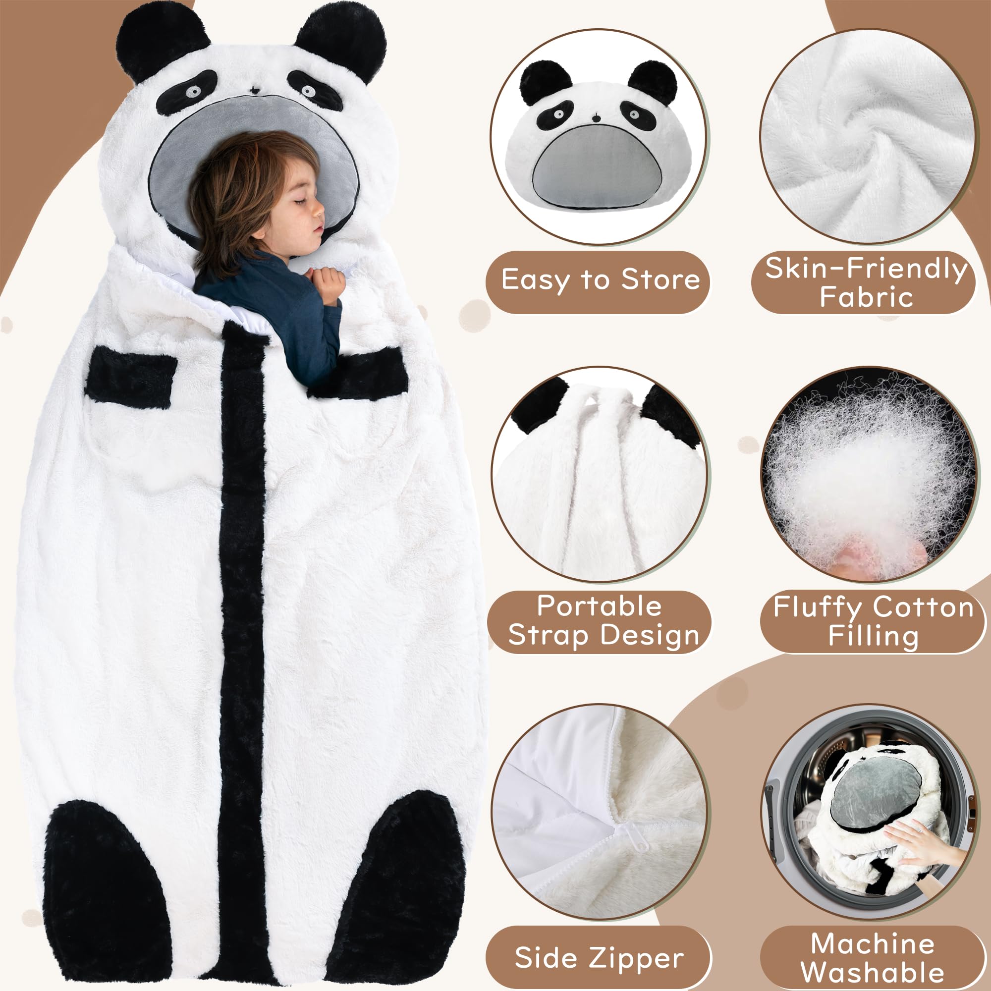LUFEEMGA soft fabric lining, keeps plush warmth after each wash.