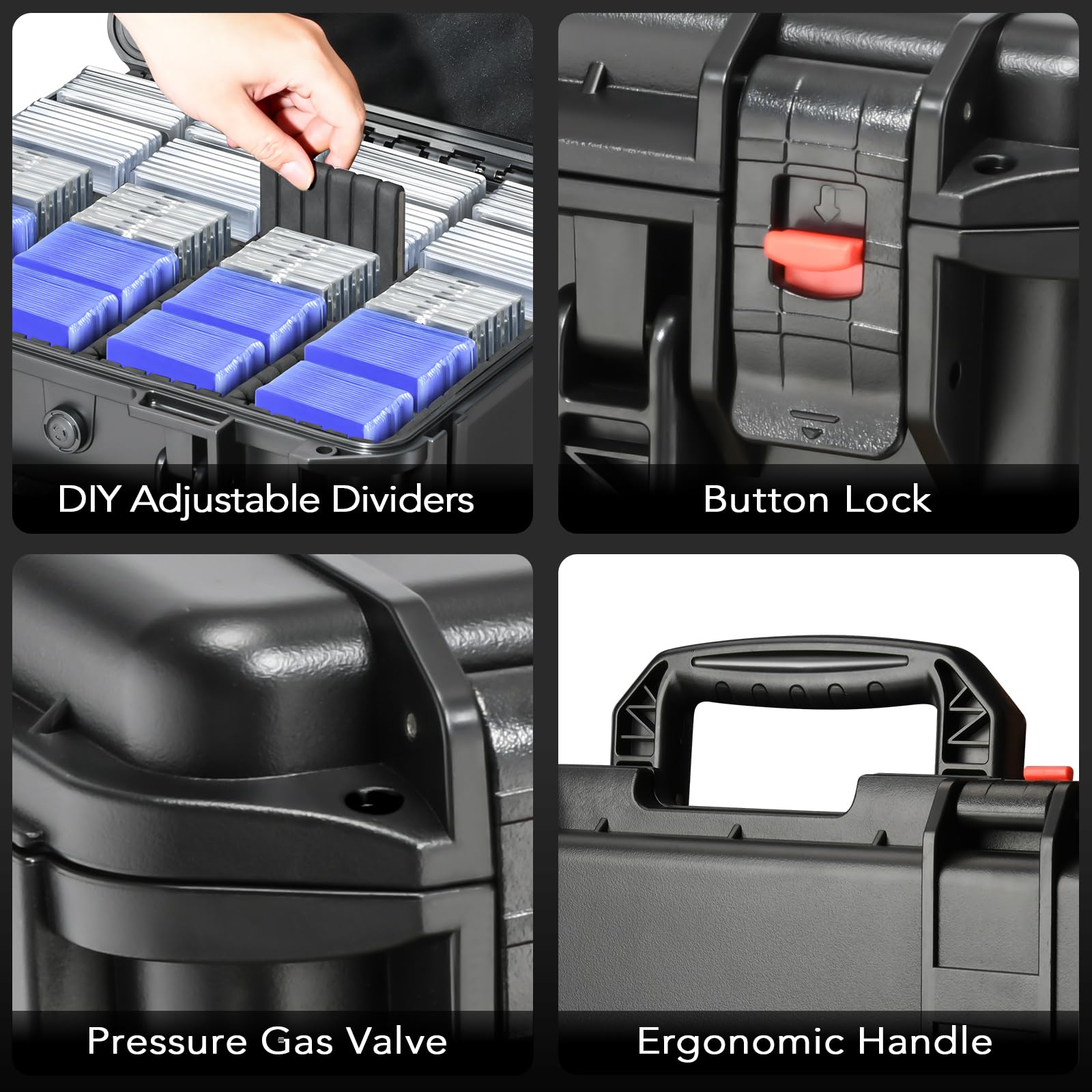 LUGECASE customizable insert panels adapt to slab sizes and formats.