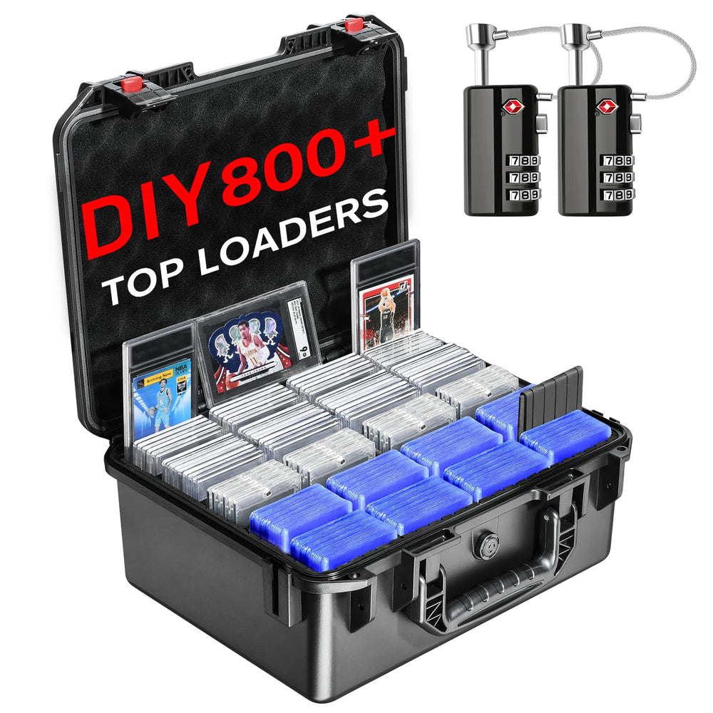 LUGECASE graded card case exterior shows rugged protection for on-the-go collectors.