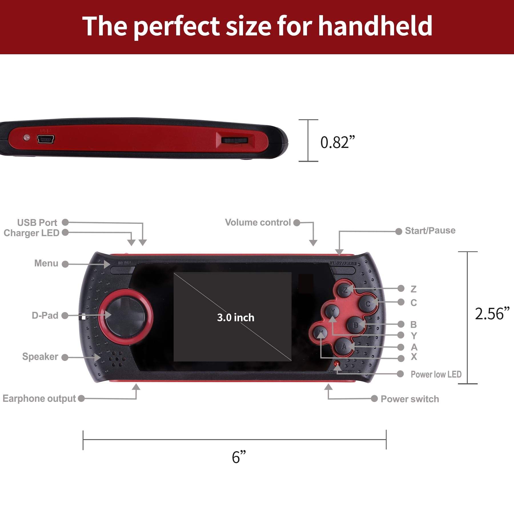 LUHYAUAN rechargeable via USB for long play sessions.