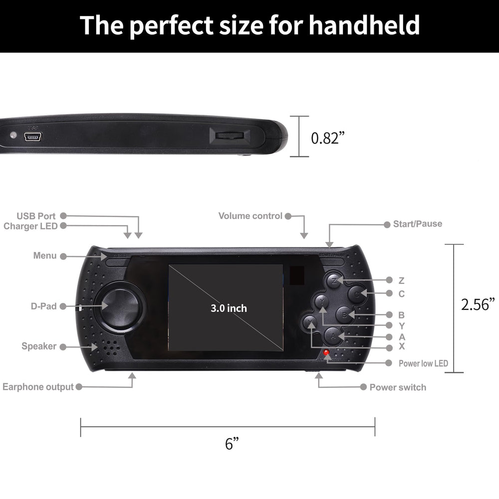 LUHYAUAN rechargeable battery icon on display, emphasizing long play sessions during trips.