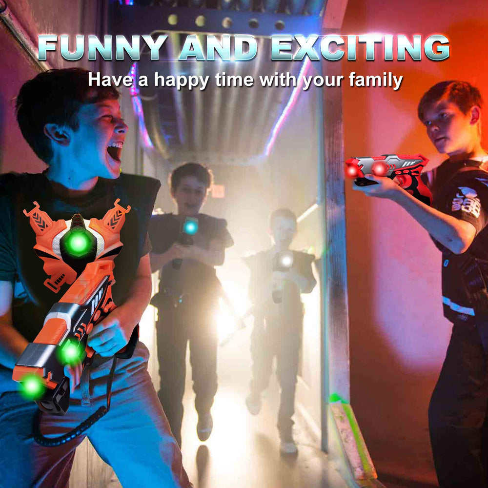 LUKAT laser tag lights and vibrations simulate real combat.