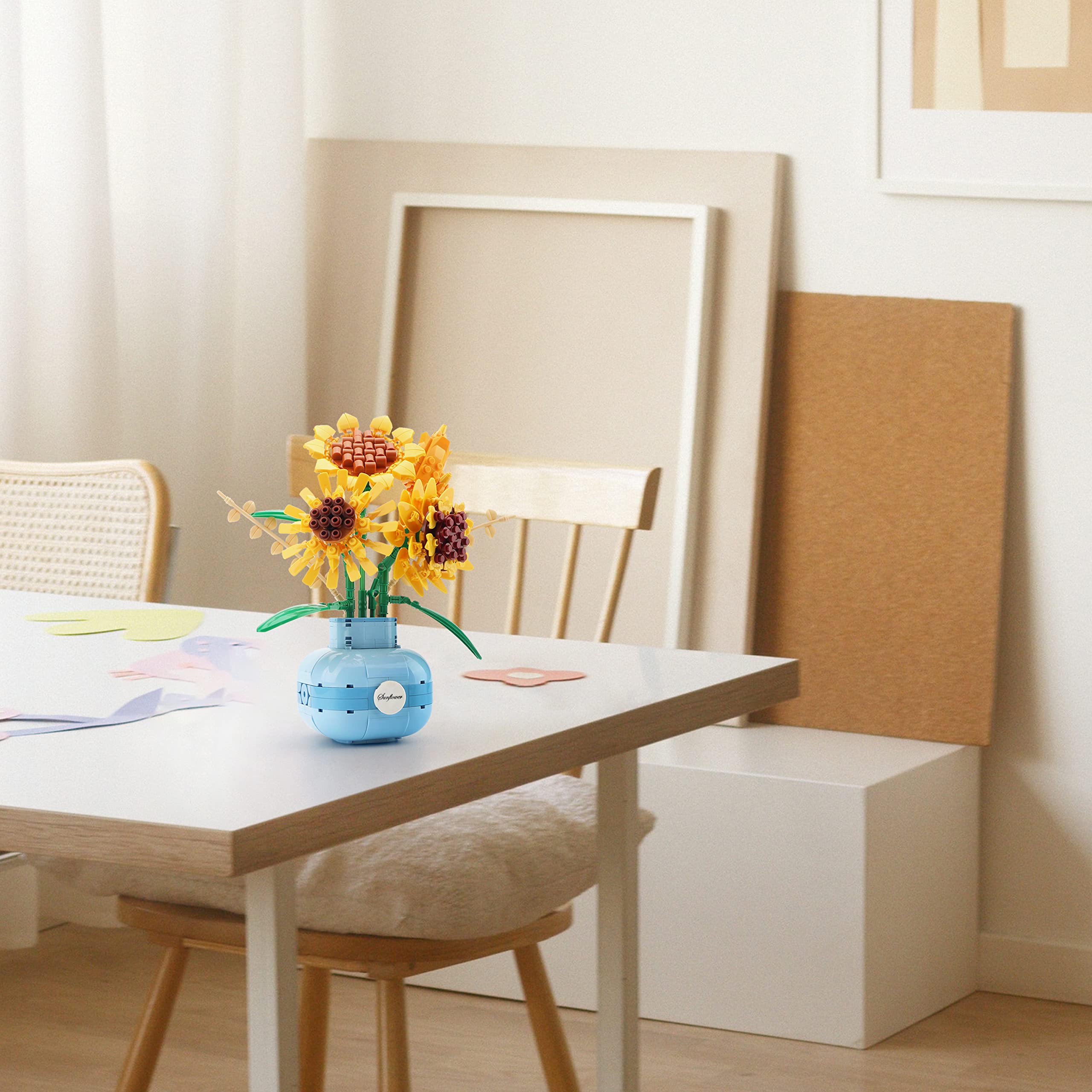 Gift-ready packaging makes LUKHANG sunflower bouquet a thoughtful present.