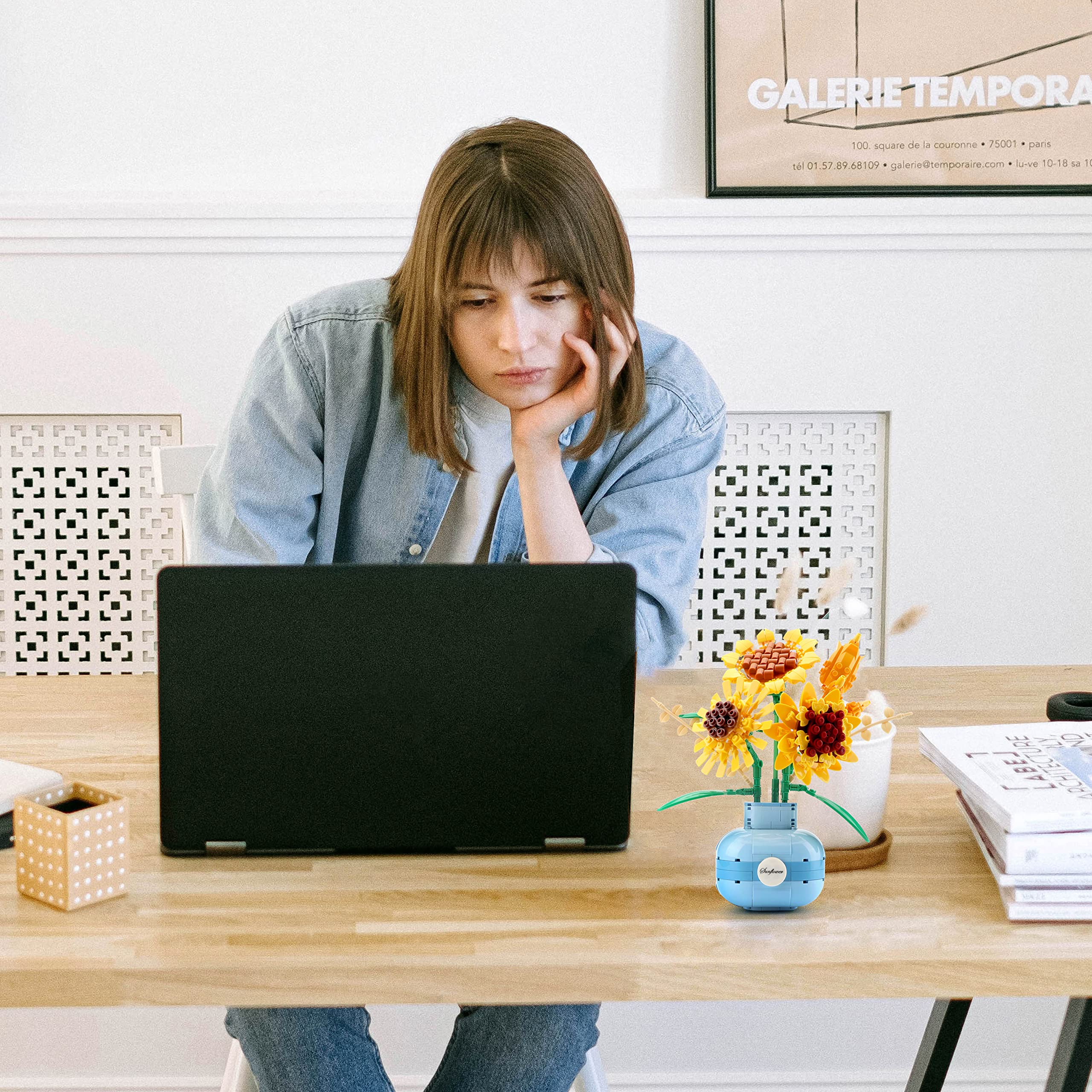 Versatile decor piece suits desks, shelves, and living rooms.