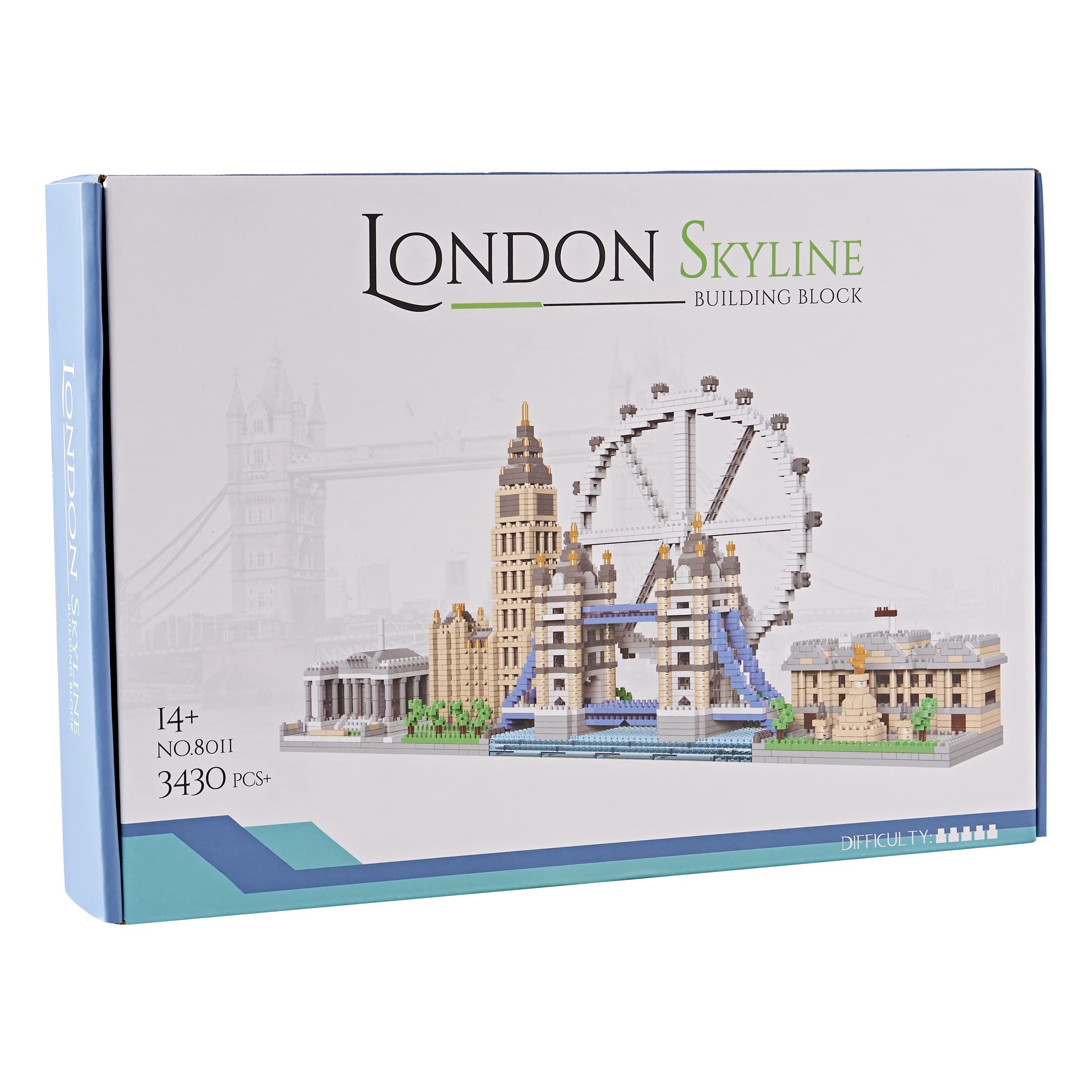 LUKHANG London Skyline Building Set color detail enhances visual appeal