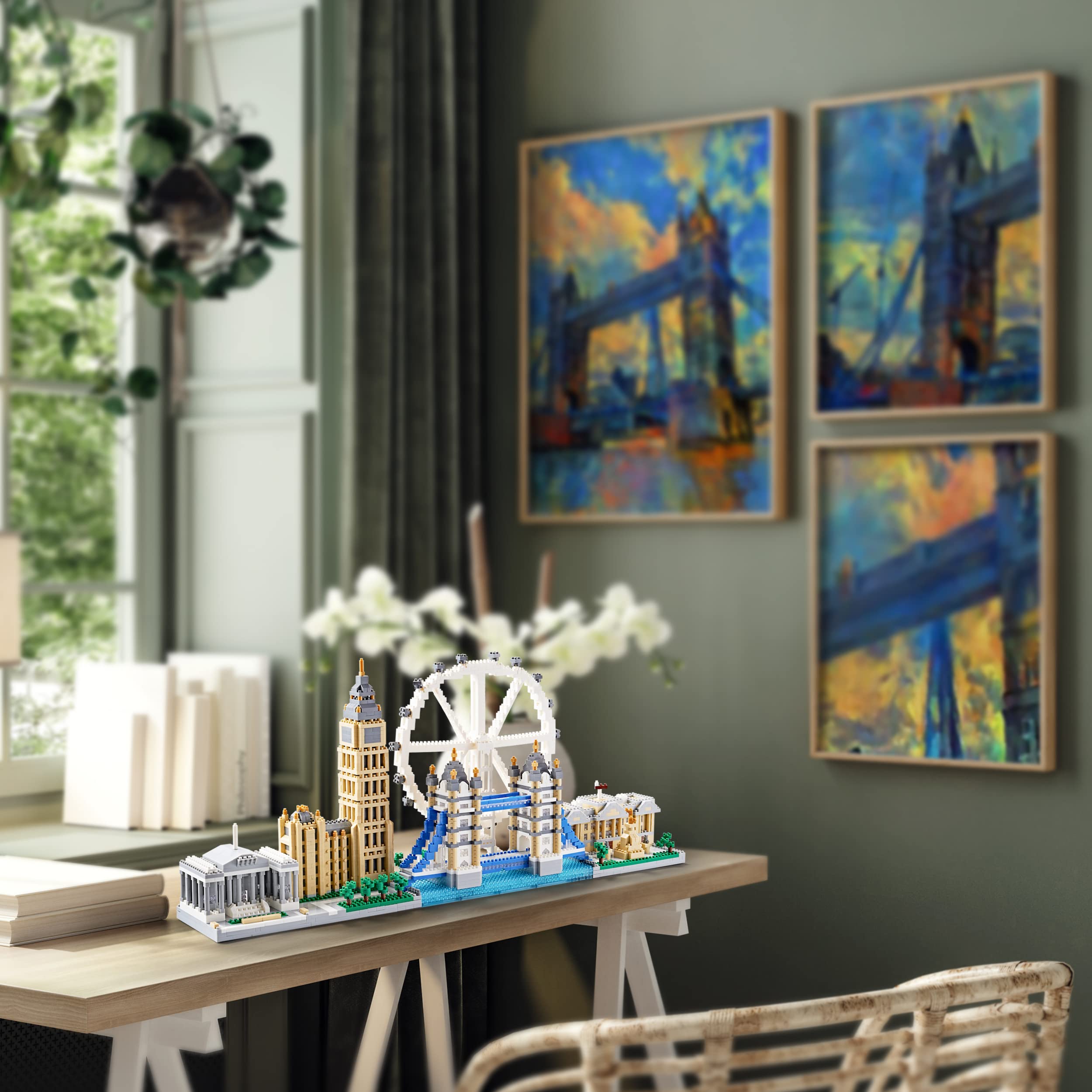LUKHANG London Skyline Building Set gift-ready for architecture fans