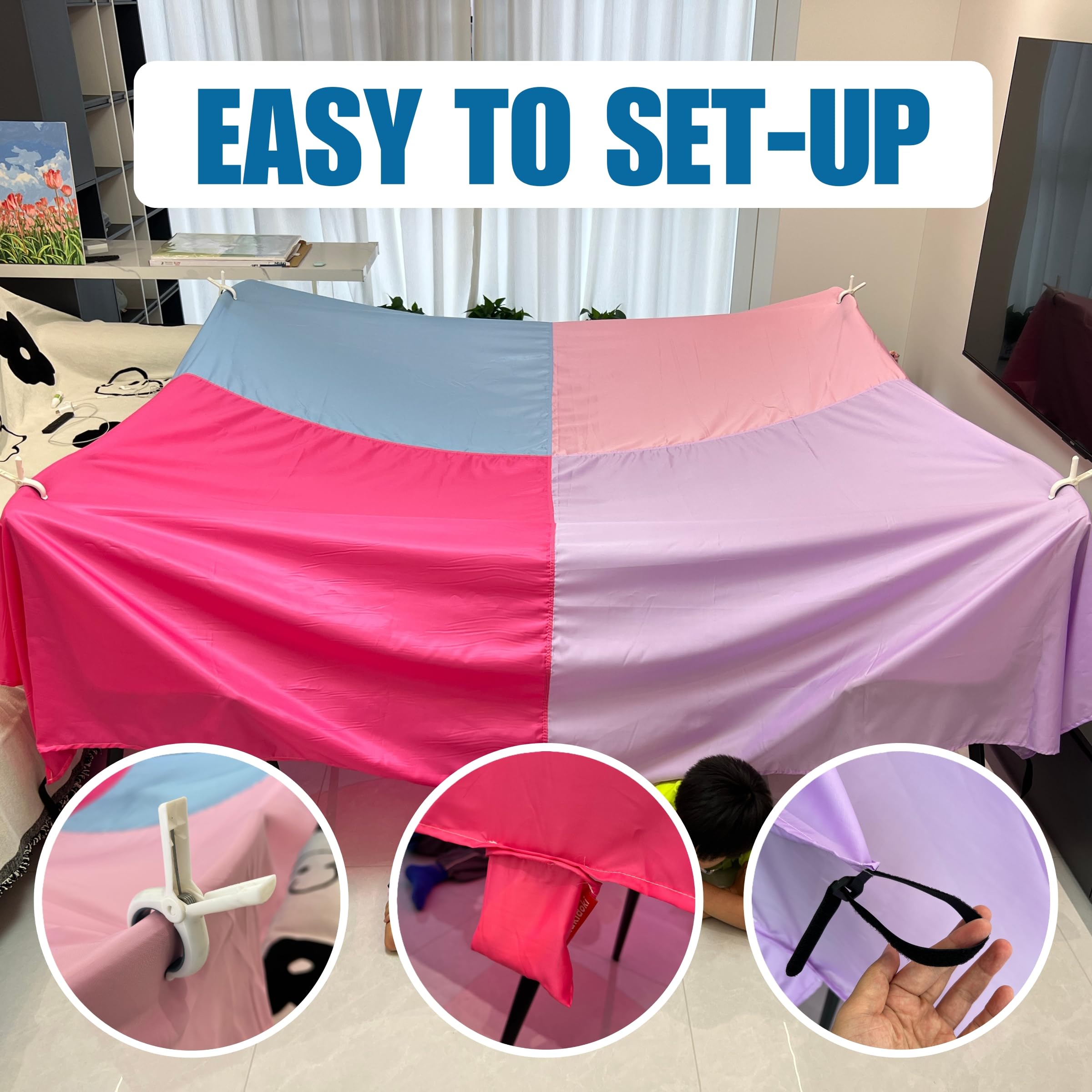 lukidoki Magic Fort anchor weights ensure stable fort on any surface