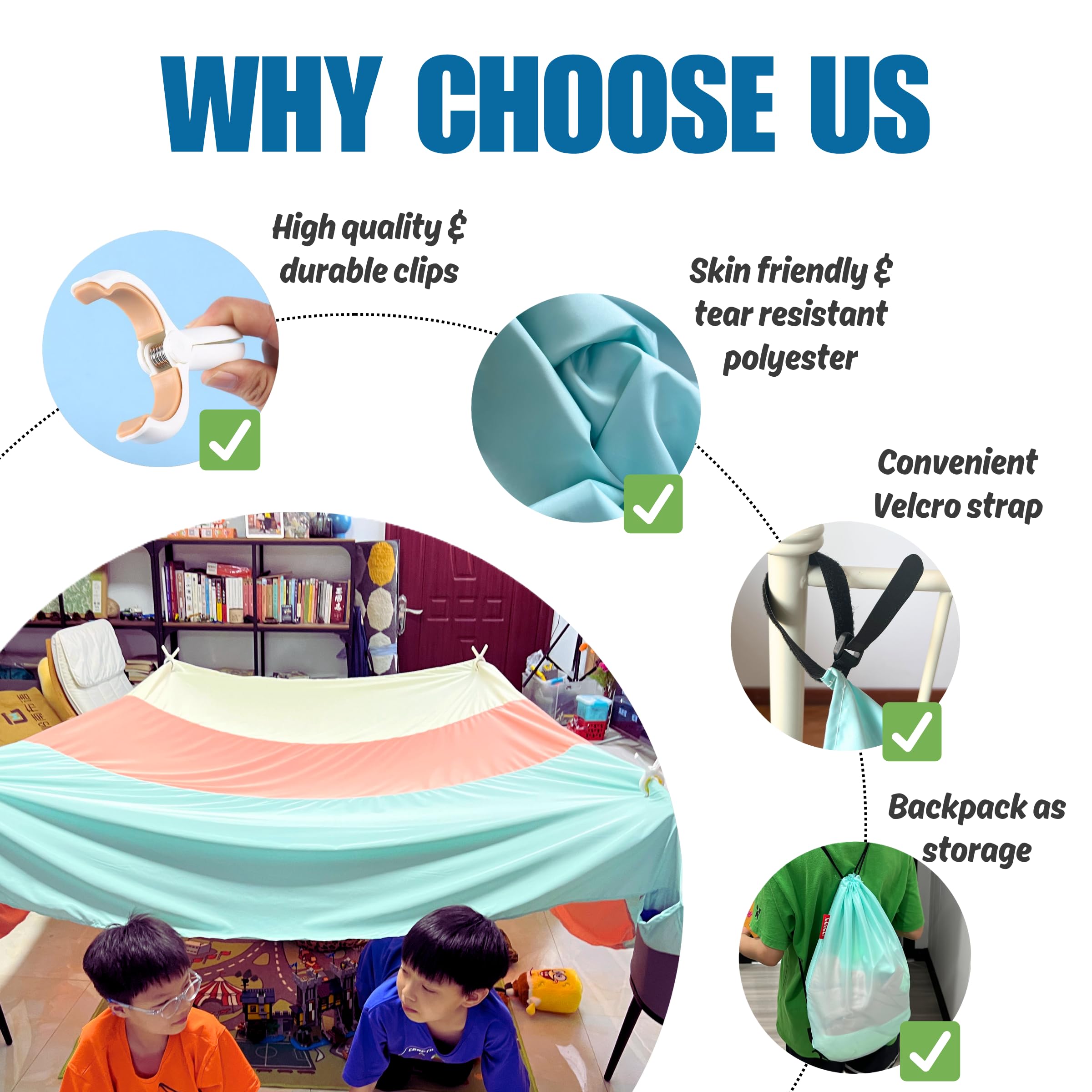 Lukidoki Magic Fort CPC-certified badge—safe materials tested for children
