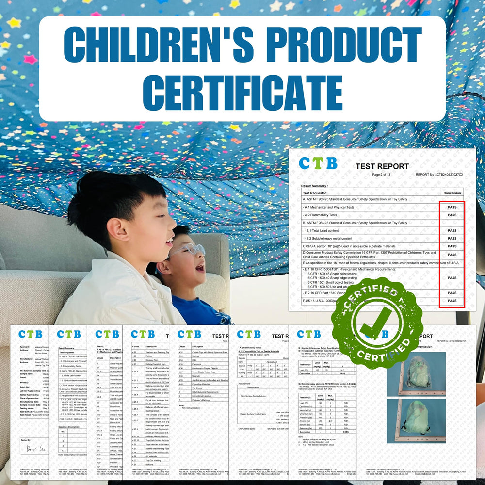 lukidoki Magic Fort CPC-certified for safe, child-friendly play