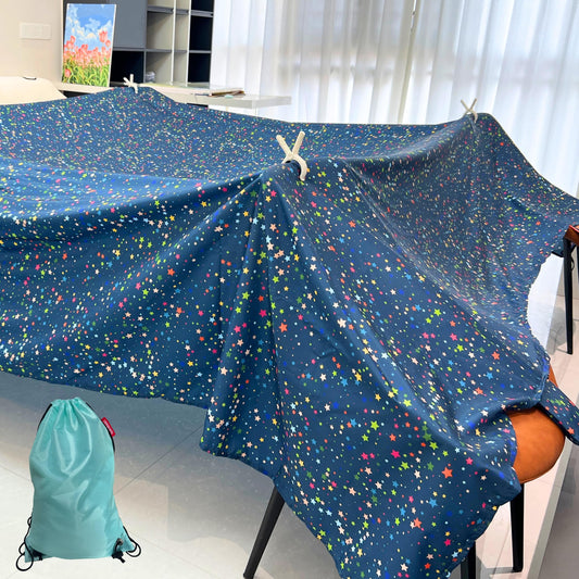 lukidoki Magic Fort fabric close-up showing soft, skin-friendly material for gentle play