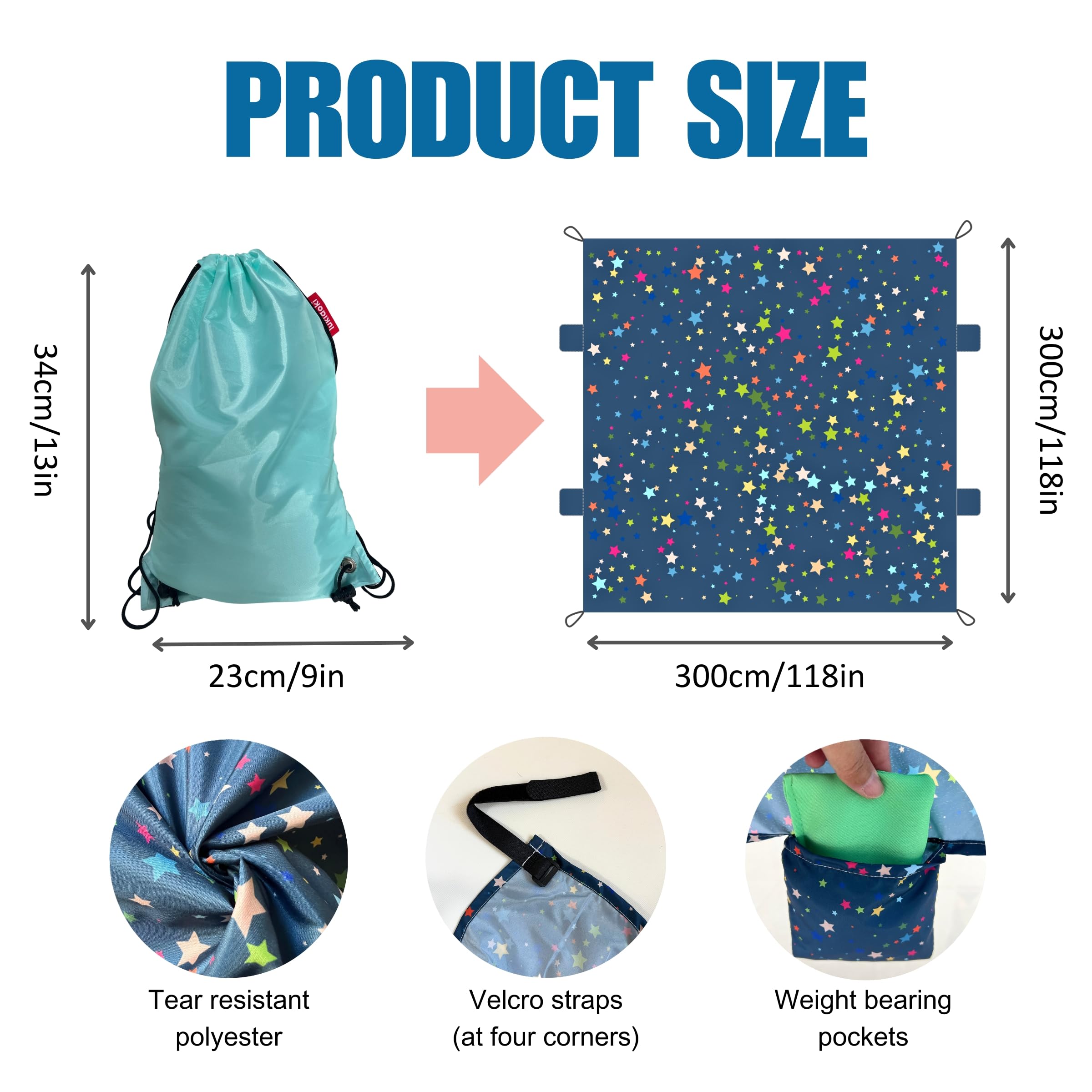 lukidoki Magic Fort setup easy with clips and straps for quick assembly