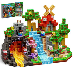 Lukoca forest 200pcs magnetic blocks close-up showing durable construction for playful learning.