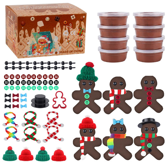 LULEEYANG 8Pack Christmas Gingerbread Man Kit components for creative crafting