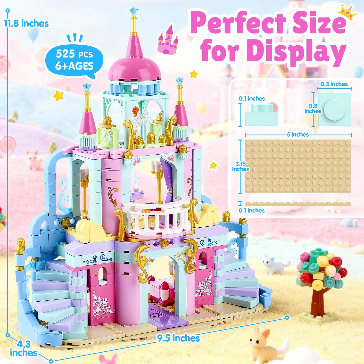 LullaBlock Princess Castle bedroom bed for cozy roleplay