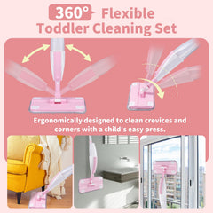 Lullulii Kids Spray Mop Storage Clip adapts height for easy setup