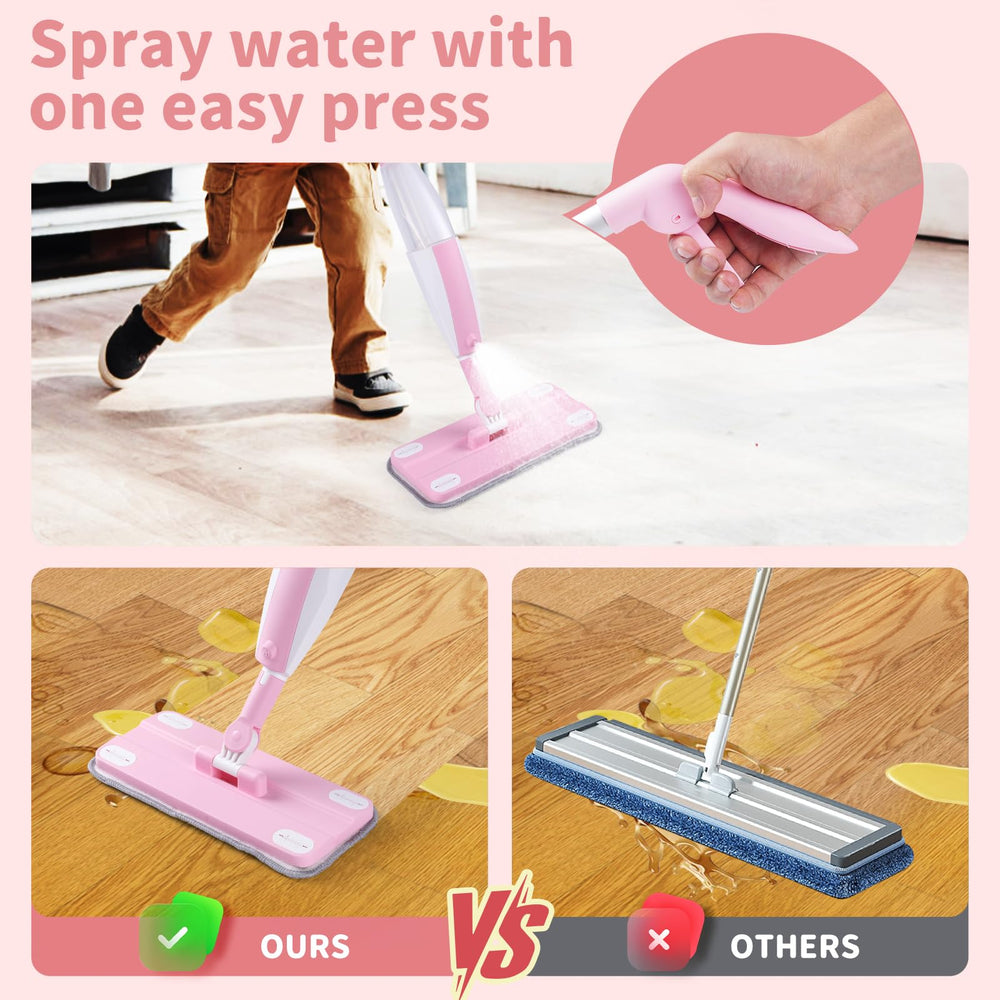 Lullulii Kids Spray Mop Water Tank enables water-based play cleaning