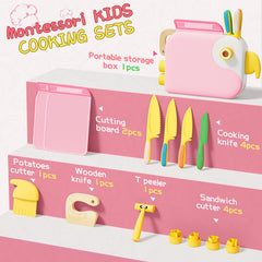 Lullulii toddler safety knife flat blunt tip close-up, designed for confident supervised snack prep.