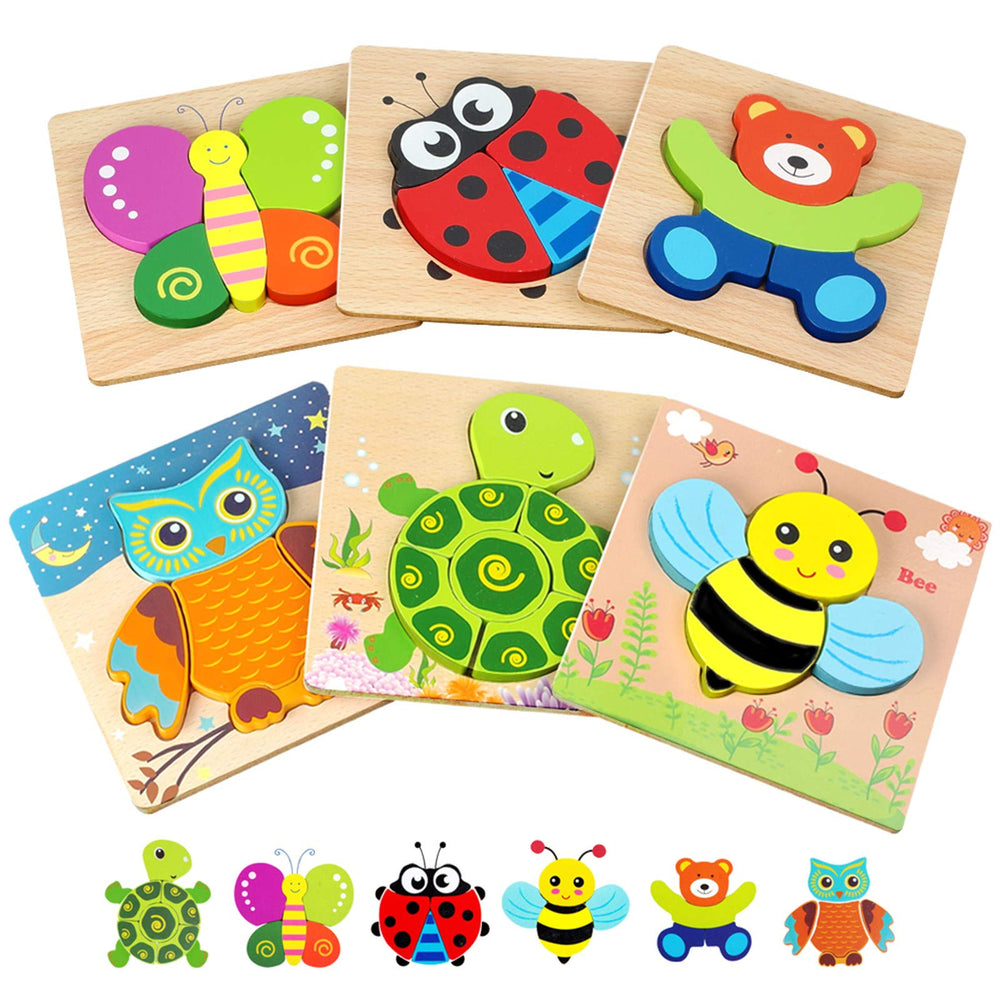 LURLIN bear puzzle piece supports early color and shape recognition.