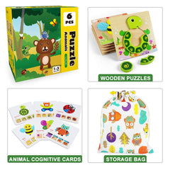 LURLIN cognitive cards pair with the puzzles to boost recognition and memory.