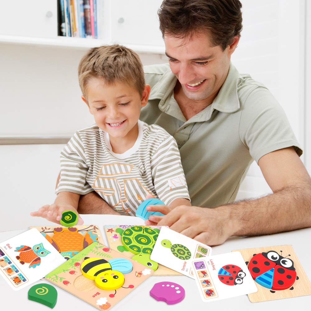 LURLIN tortoise puzzle piece strengthens hand-eye coordination during careful placement.