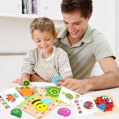 LURLIN tortoise puzzle piece strengthens hand-eye coordination during careful placement.