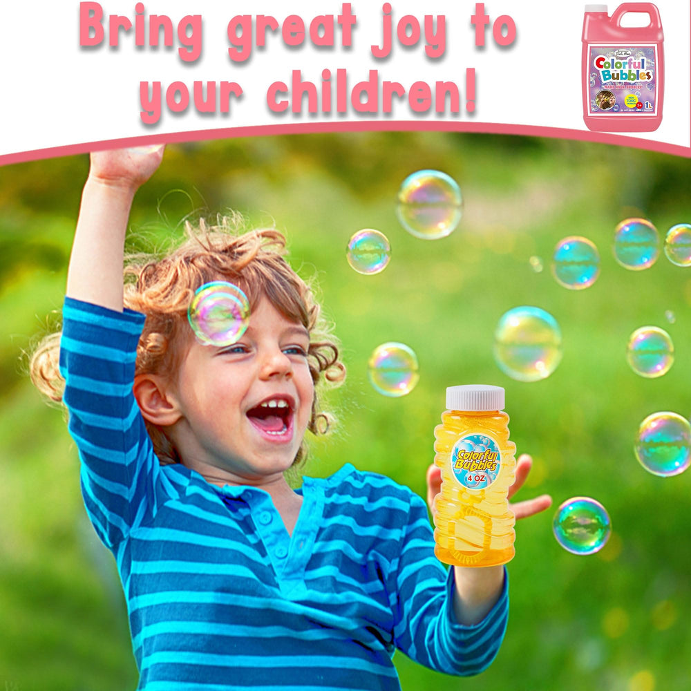 Lulu Home bubble solution at party setup, ideal for summer celebrations