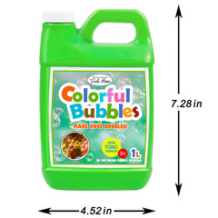 Lulu Home bubble concentrated solution party setup shows colorful bubbles for celebrations