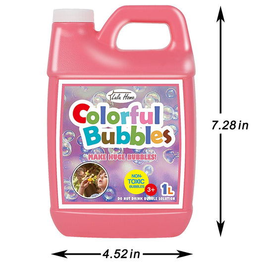 Lulu Home bubble lawn mower toy with safe, ready-to-use refill bubbles
