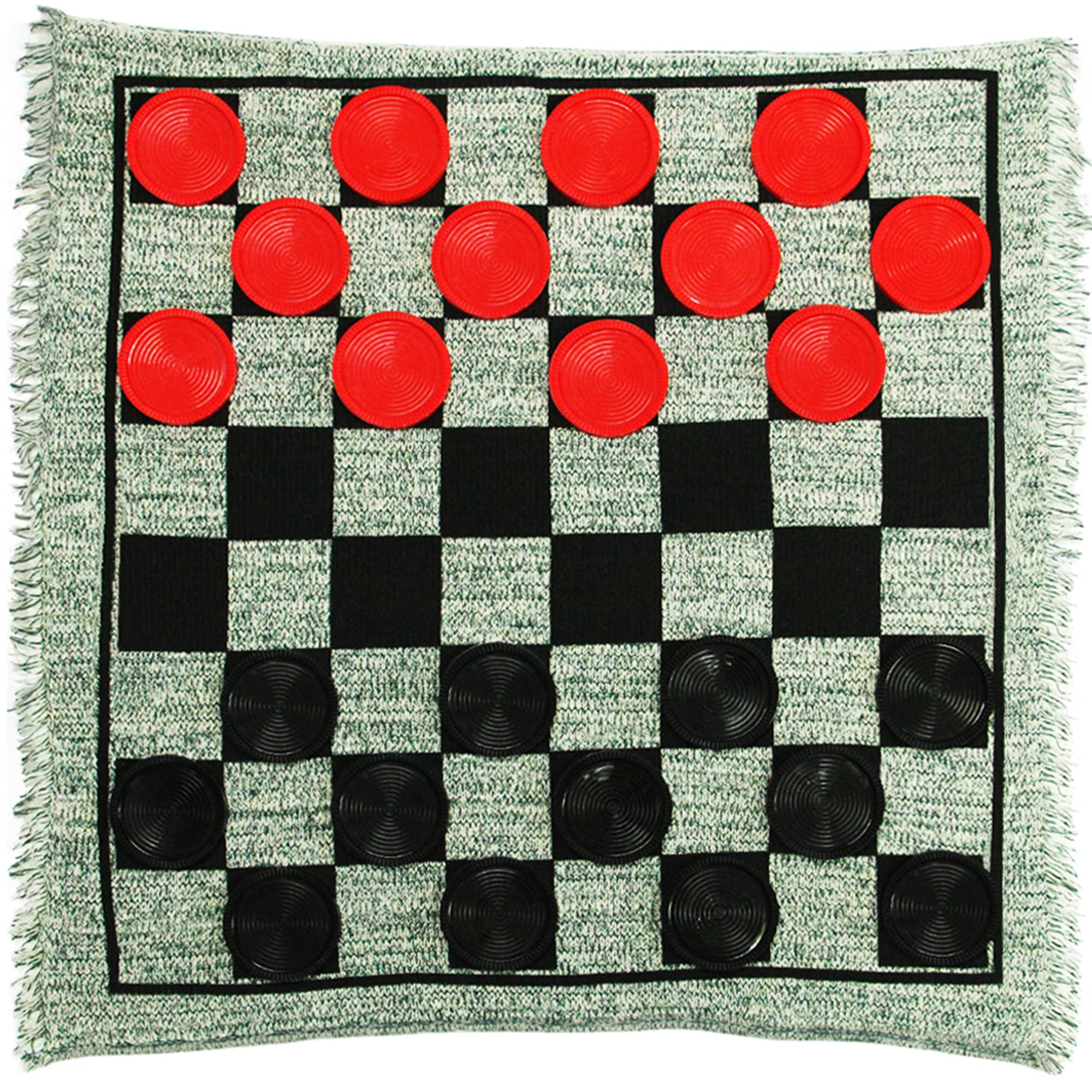 Lulu Home Jumbo Checkers board setup for a family game night.