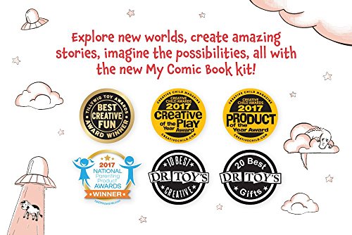 Lulu Jr. My Comic Book Making Kit templates and envelope simplify sending your finished book.