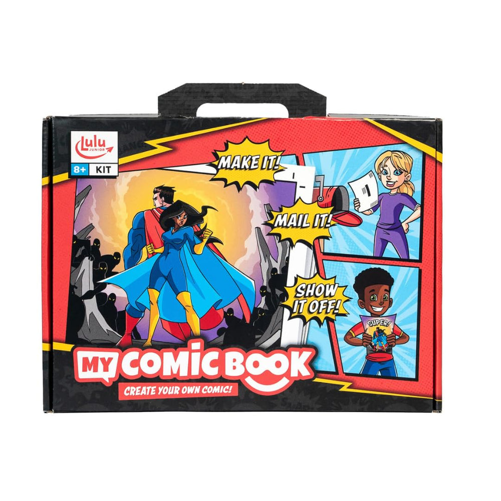 Lulu Jr. My Comic Book Making Kit title page sparks imagination from page one.