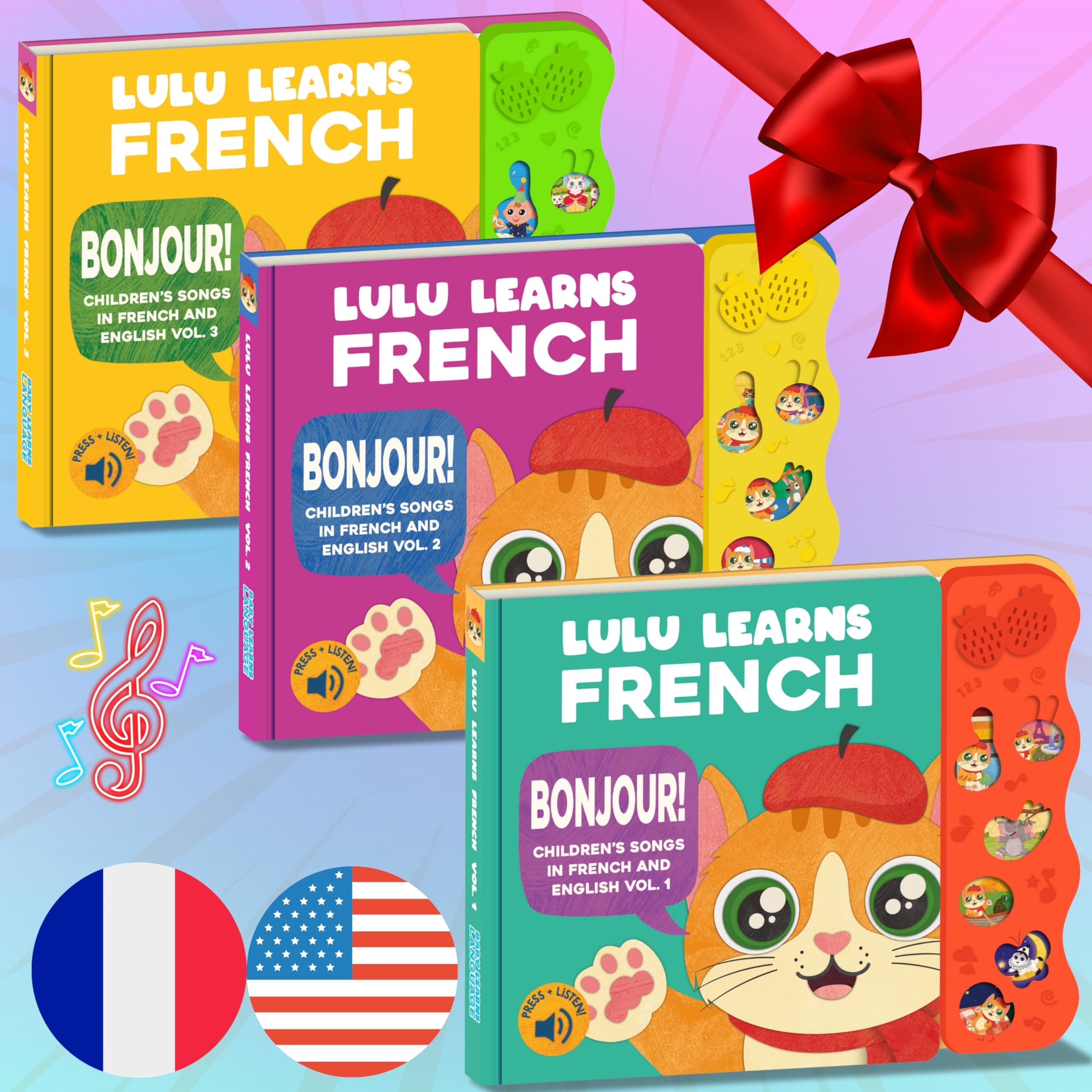 Lulu Learns French gift-ready packaging suitable for birthdays and holidays.
