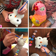 luluburd Paint Your Own Squishy Kit Sensory play with soft foam squishies enhances focus.