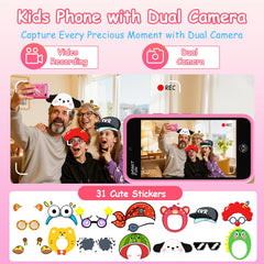 luluckck kid-friendly camera on the phone for memories and videos