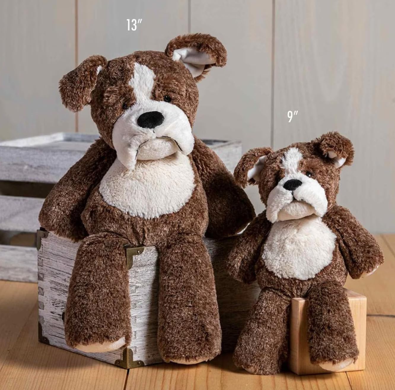 Lulujo Mary Meyer Marshmallow Zoo Bradley Bulldog 13-inch plush perfect bedtime snuggle companion