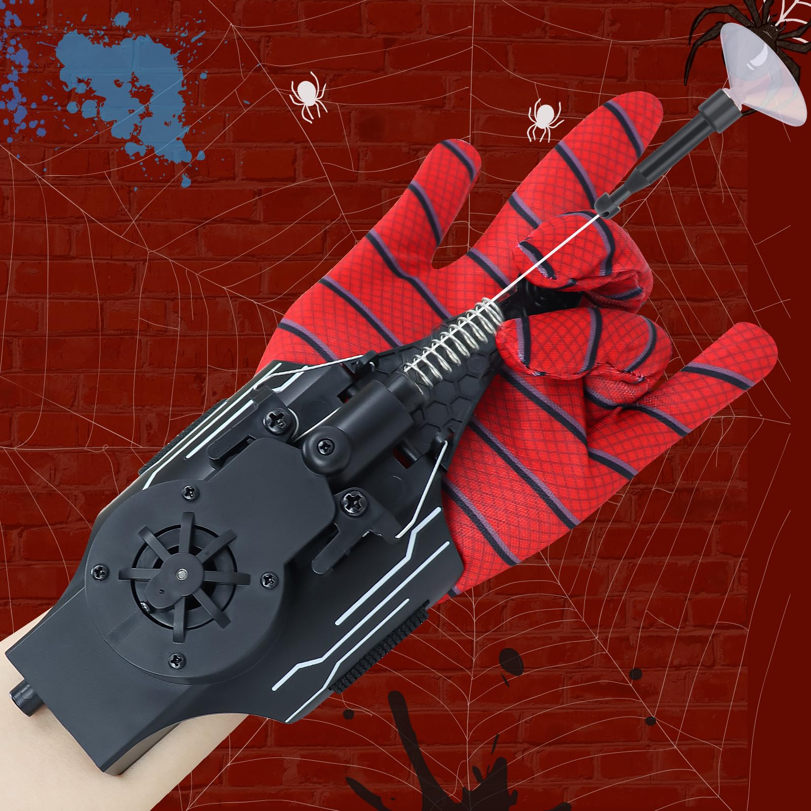 Lumhew Spider Web Shooter gloves ready for immersive hero play