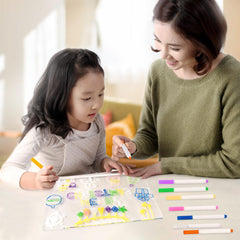 Lumiboard in kitchen for recipes and shopping lists