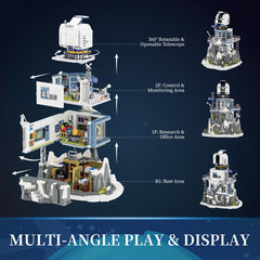 Lumibricks planet models demonstrate orbital concepts for space play.