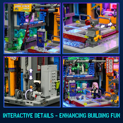 Lumibricks articulated-arm game machines unlock immersive battles and variety.