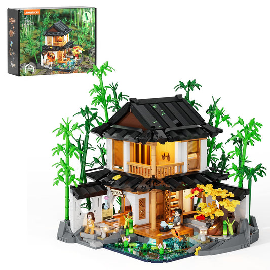 Lumibricks Bamboo-House Lighting Bamboo Cabin – ideal for zen display and creative building.