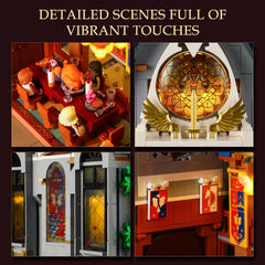Lumibricks banquet table and royal dais showcase grand feast setups and posing possibilities.