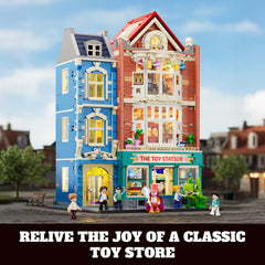 Lumibricks board game diorama scene encouraging imaginative play.